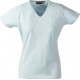 Dame t-shirt, v-hals med logo