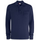 Poloshirts langærmede med lomme 028235A38