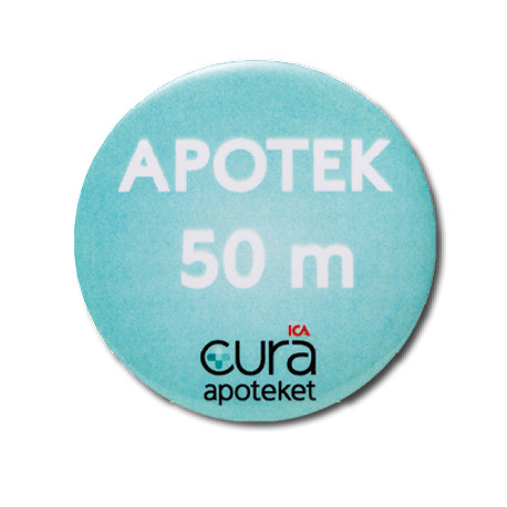 Badges, 56mm Ø med logo, foto mm